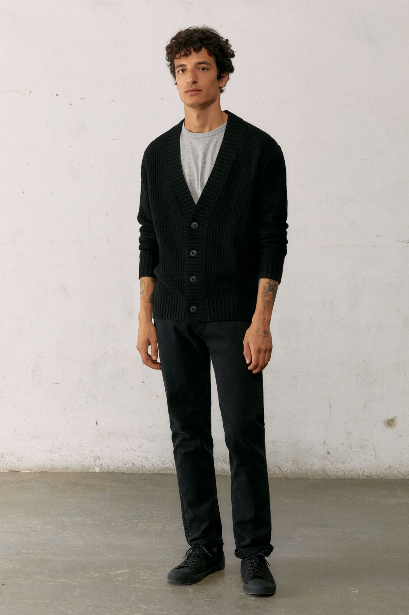 Chunky structured cardigan
