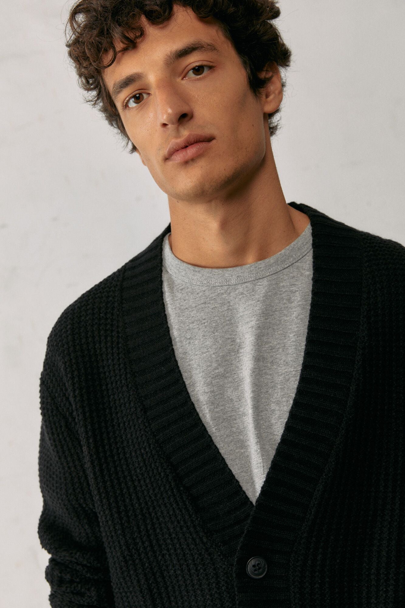 Chunky structured cardigan