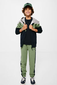 Boy's colour block hoodie