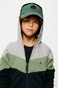 Boy's colour block hoodie