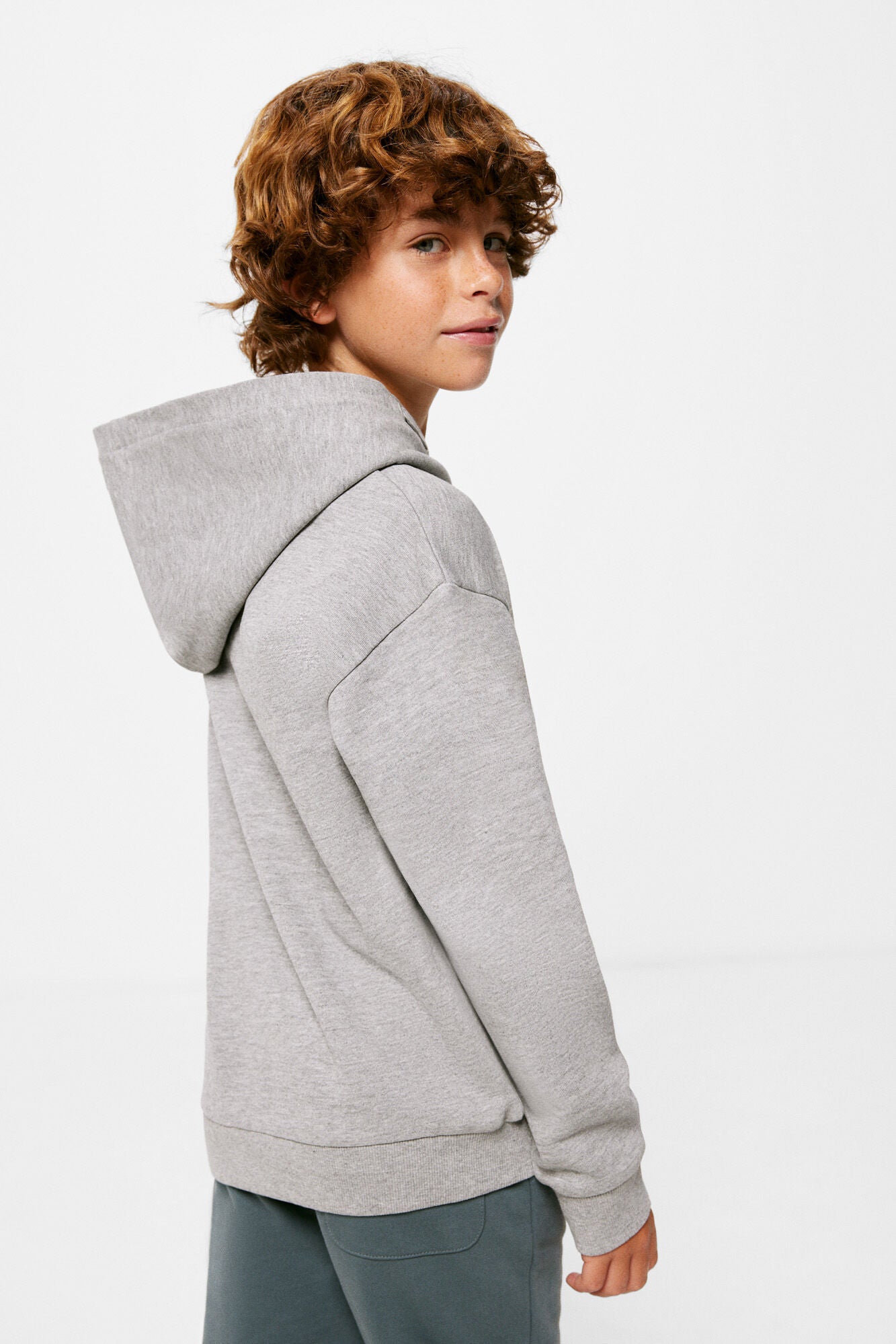 Boys' printed hooded sweatshirt