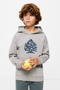 Boys' printed hooded sweatshirt