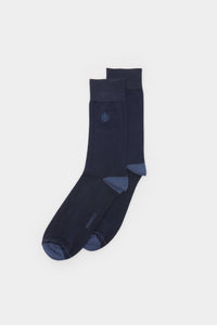 Essential long embroidered logo socks