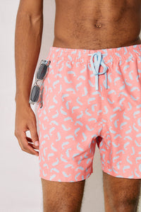 Whale print swim shorts