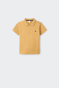 Boy's essential piqué polo shirt