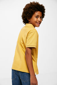 Boy's essential piqué polo shirt
