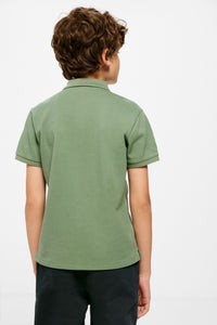 Boy's essential piqué polo shirt