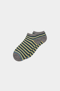 Micro-stripe ankle socks