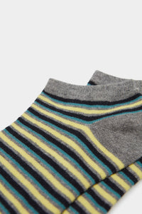 Micro-stripe ankle socks