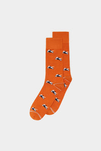 Essential long embroidered logo socks