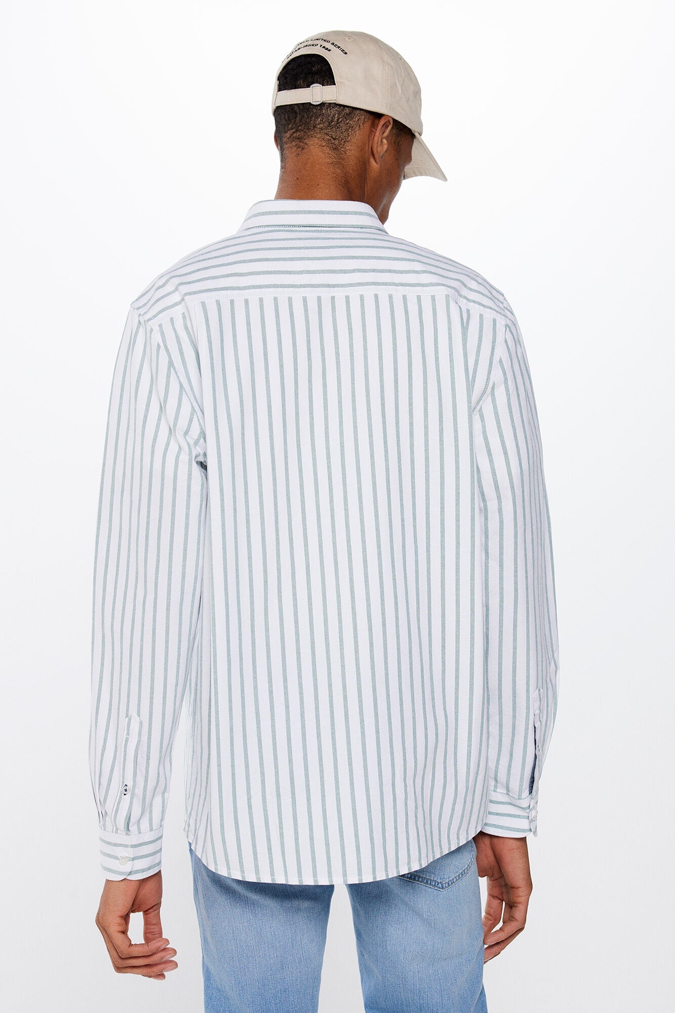 Oxford striped polo shirt