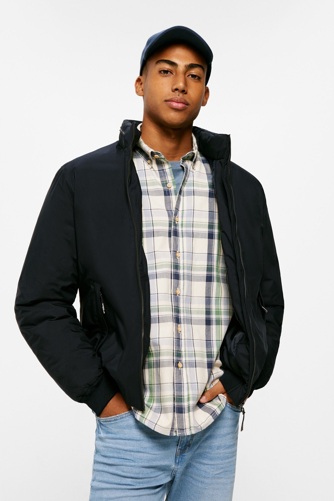 Technical quilted jacket