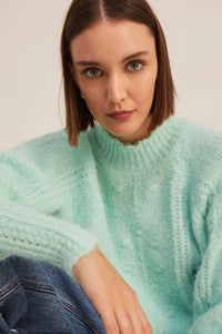 Cable knit jumper