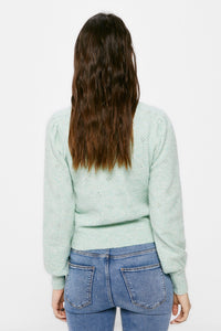Recycled polyester mini openwork jumper