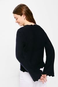 Relief embroidery jumper