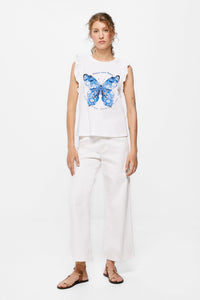 Butterfly ruffled T-Shirt