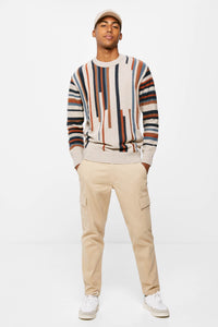 Vertical striped jumper