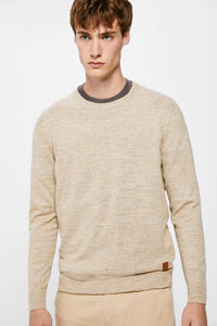 Plain fancy yarn jumper
