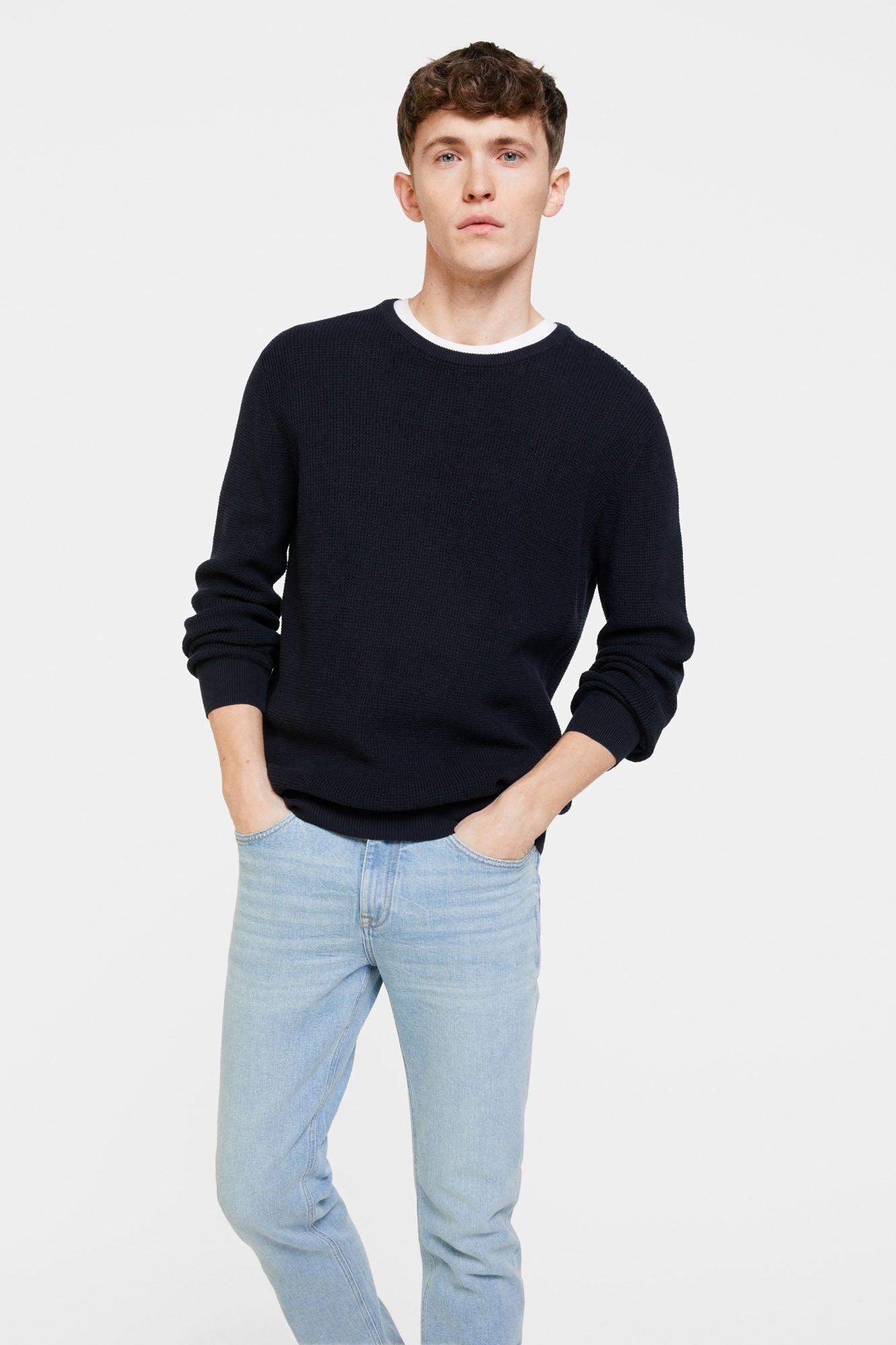 Textured sweater