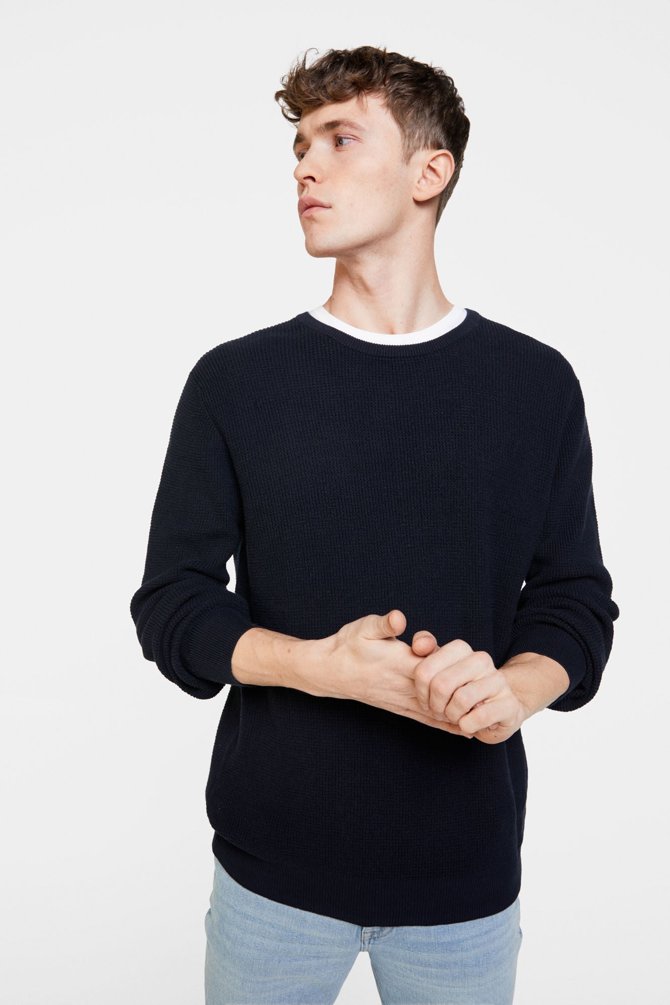 Textured sweater