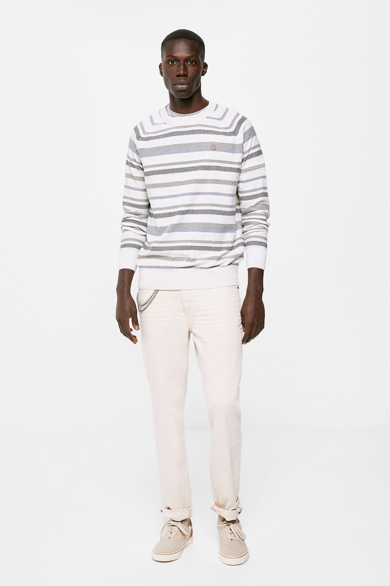 Micro striped jumper
