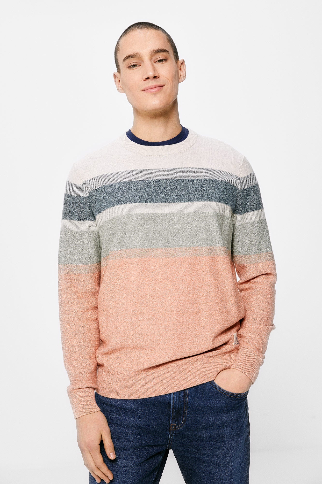 Textured twisted jumper