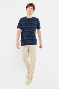 Short-sleeved jacquard sweater