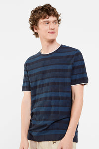 Short-sleeved jacquard sweater