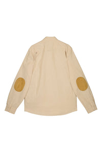Pinpoint shirt with elbow patches