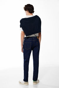 Desized wash slim fit jeans