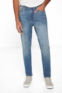 Medium-dark wash slim fit jeans