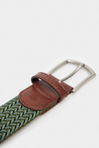 Two-tone woven belt