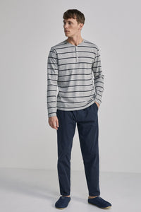 Long stripy pyjamas