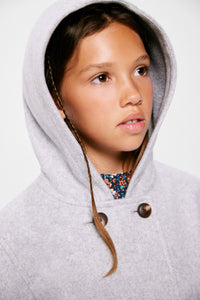 Girl hooded cloth coat