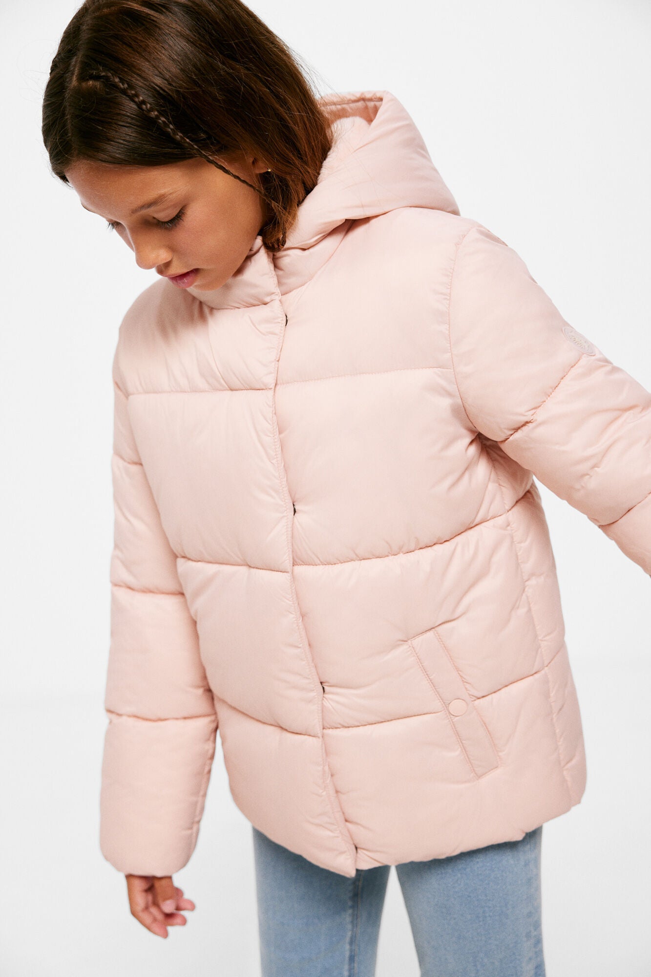 Girl's quilted down jacket