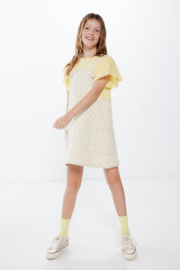 Girls' ruffled T-shirt