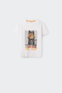 Boys' short-sleeved skate T-shirt