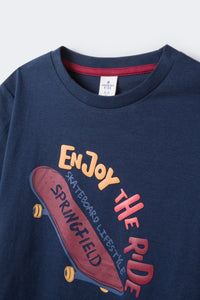 Boys' slogan T-shirt