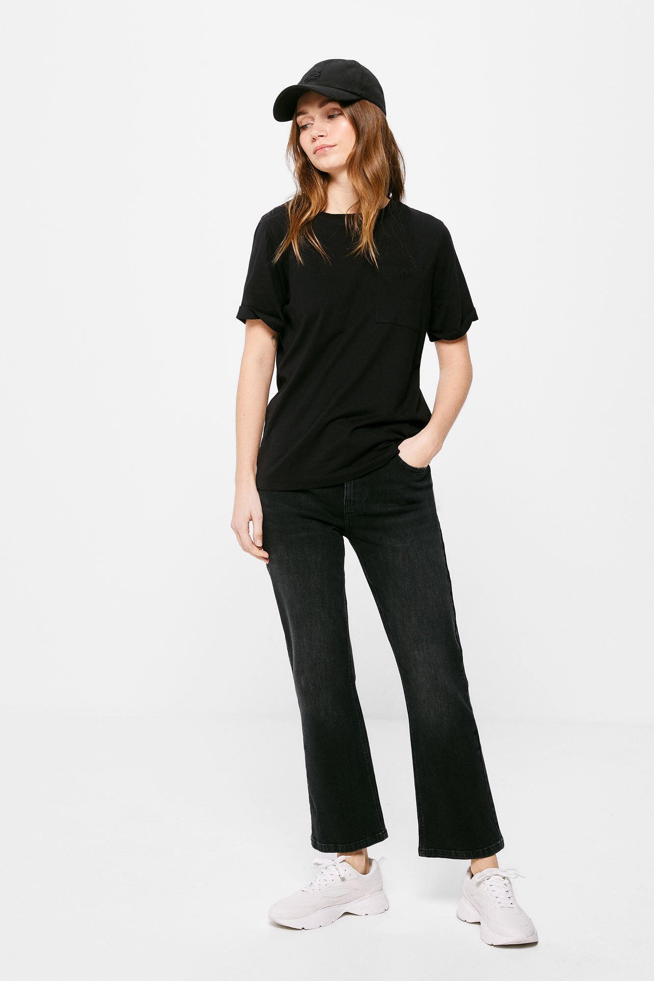 Sustainable wash kick flare jeans