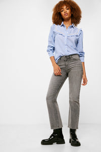 Sustainable wash kick flare jeans
