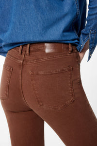Slim cropped colour jeans