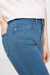 Slim cropped colour jeans