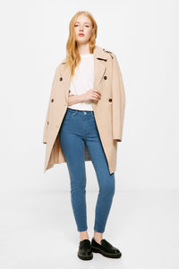 Slim cropped colour jeans