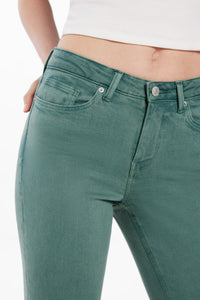 Slim cropped colour jeans