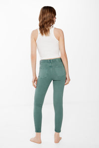 Slim cropped colour jeans
