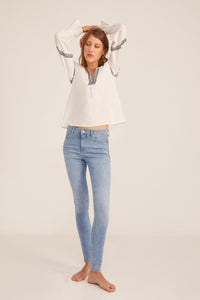 Sustainable wash push-up jeans