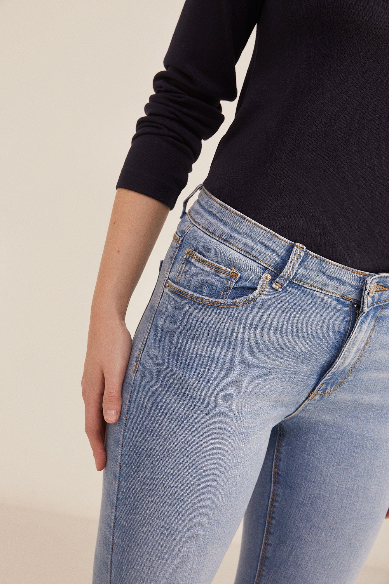 Sustainable wash slim jeans