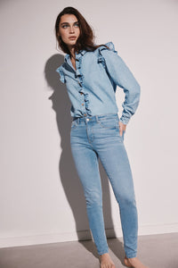 Sustainable wash push-up jeans