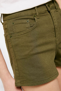 Sustainable wash coloured denim shorts