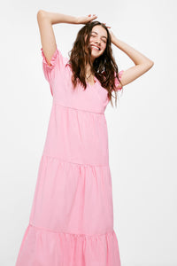 Pink poplin dress